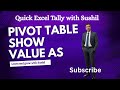 Pivot Table Part 4#pivottable#excel#exceltutorial@exceltutorialforbeginners