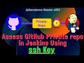 Integrate GitHub Private repo with Jenkins using ssh key | Add Credentials in Jenkins with ssh key