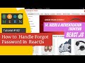 React js Tutorial # 82| How to Handle Forgot Password in  ReactJs |E-Commerce site