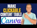 How To Make Clickable Table Of Contents In Canva
