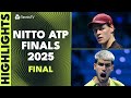 THRILLING Jannik Sinner vs Carlos Alcaraz For The Title  🏆 | Nitto ATP Finals Highlights 2025