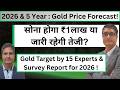 🔥Gold Silver uncertainty continue | Different brokarage houses target for 2026 | Gold Price today