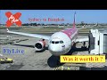 AirAsia XJ-383 On board upgrade to Business class Sydney to Bangkok Flight Report (Airbus A330-300)