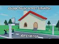 Roblox - Escape House Arrest Simulator (All Endings)
