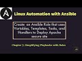 #27: Create Ansible Role that uses Variables,Templates,Tasks \u0026 Handlers to Deploy Apache Secure Site