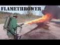 Flame Thrower Demonstration | WWII \u0026 Vietnam models