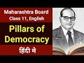 Pillars of Democracy in Hindi - 11th Class | HSC | English | Brainstroming | Ice Breakers
