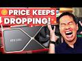 Price falling ⬇️ like a rock on one of NVIDIA's most powerful GPUs