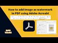 How to add image watermark in pdf