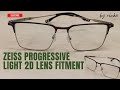 Scott company double tone colour frame Zeiss light 2D progressive lens fitment #rinkuvachil