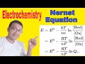 ELECTROCHEMISTRY class 12th /  NERNST Equation / dependence of EMF on Concentration and Temperature