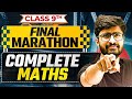 Complete Class 9th MATHS in 1 Shot | Final Marathon 🎯
