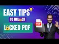 Unlock PDF Files in No Time: A Guide to Removing PDF Password Protection
