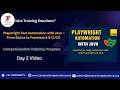 Playwright with Java Day 2 Session on 20th Feb 2026. Pls call/WhatsApp us +91-9133190573 to enroll