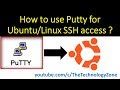 How to access ubuntu linux server by Putty? - How to access linux by using putty?