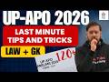 UP APO Exam: Last Minute Tips \u0026 Tricks LIVE By Shubham Sir!