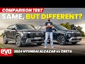 Hyundai Alcazar vs Hyundai Creta | Which is the mid-size SUV for your needs | Comparison | @evoIndia