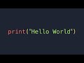 Python Hello World with GitHub