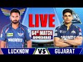 Gujarat vs Lucknow, IPL 2025 64th Live Match | Live Cricket Match Today | GT vs LSG | Live Match