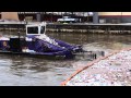 Baltimore City Trash Skimmer Boat in the Inner Harbor