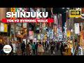 Tokyo Evening Walk in Shinjuku - 4K HDR 60fps Spatial Audio