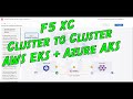 F5 Distributed Cloud Cluster to Cluster L7 HTTP Load balancer with EKS and AKS