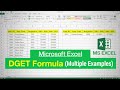 MS Excel - DGET Formula with Multiple Example | DGET Function in Excel