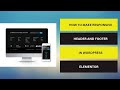 How To Make Responsive Header And Footer In Wordpress Elementor |