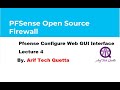Pfsense Configure Web GUI  Interface Lectures4