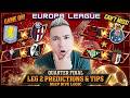UEFA EUROPA LEAGUE PREDICTIONS [QUARTER FINAL] *LEG 2*