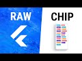 Flutter RawChip Widget