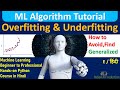 Overfitting and Underfitting in Machine Learning Detail Explanation in Hindi | Data Science Tutorial