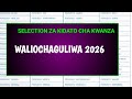First Form Selection 2026 | Schools Assigned to First Form Selected