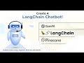 Create llm chatbots on your data using rag langchain openai and streamlit