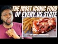 Brit Reacts To THE MOST ICONIC FOOD IN EVERY STATE!