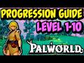 COMPLETE BEGINNER GUIDE - Palworld Levels 1-10 - How To Get A Good Start (2025)