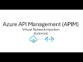 Azure API Management in VNet External Mode