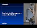 Interlock blocking to prevent unexpected start-up