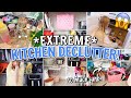 EXTREME kitchen declutter! 😱 📦 every cabinet, drawer \u0026 closet CLEANED OUT!