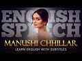 ENGLISH SPEECH | MANUSHI CHHILLAR: Sincerity, Kindness, Happiness (English Subtitles)
