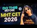 Do This Before MHTCET 2026 Exam | Final Strategy, Mistakes to Avoid \u0026 Last-Minute | Siona mam