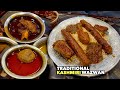 KASHMIRI शादी वाला 10-COURSE WAZWAN मटन रोगन जोश | मिर्ची कोरमा | तबक़ मांस IN SRINAGAR KASHMIR FOOD