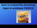 How to  Folder lock download and lock folder In windows 7/8/9/10