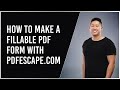 How To Make a PDF Fillable Form with PDFescape for FREE | PDFescape.com | Printables