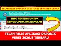 DAPODIK 2026.B APPLICATION RELEASE FOR EVEN SEMESTER. HOW TO DOWNLOAD, UPDATE, AND INSTALL DAPODI...