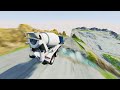 Instant 600 MPH Blast: Which BeamNG Car Survives the Farthest?! And there's a rotator behind it