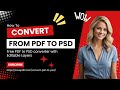 How to convert from PDF to PSD For Free ? I Love PDF to PSD converter with Editable Layers.