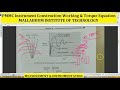 PMMC Instrument Construction Working Principle \u0026Torque Equation