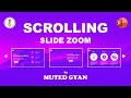 How to create scrolling slide zoom presentation in PowerPoint
