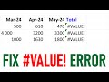 How to Fix #VALUE! Error in Excel in Hindi | Troubleshoot Excel Formula Errors | Excel Common Error